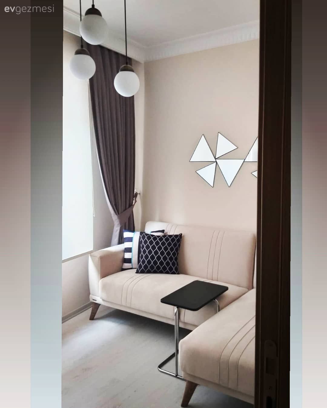 Oturma Odası, Krem, Duvar dekorasyonu, Ayna