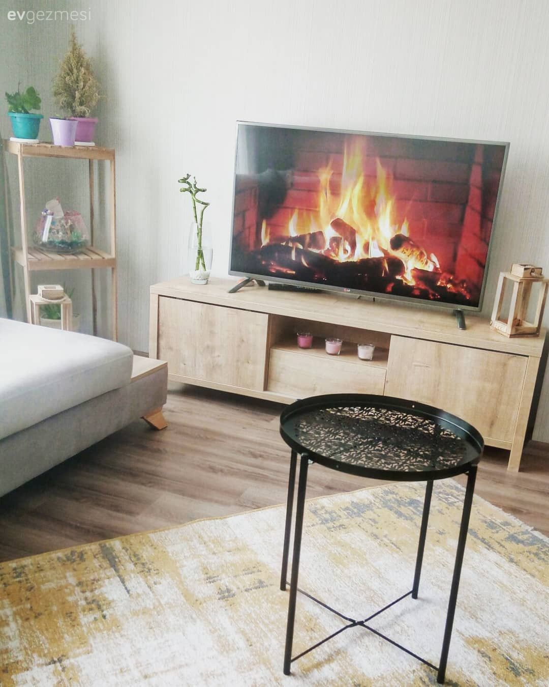 Tv ünitesi, Tv ünitesi aksesuarları, Ev Aksesuar, Halı, Sarı, Açık raf, Sehpa