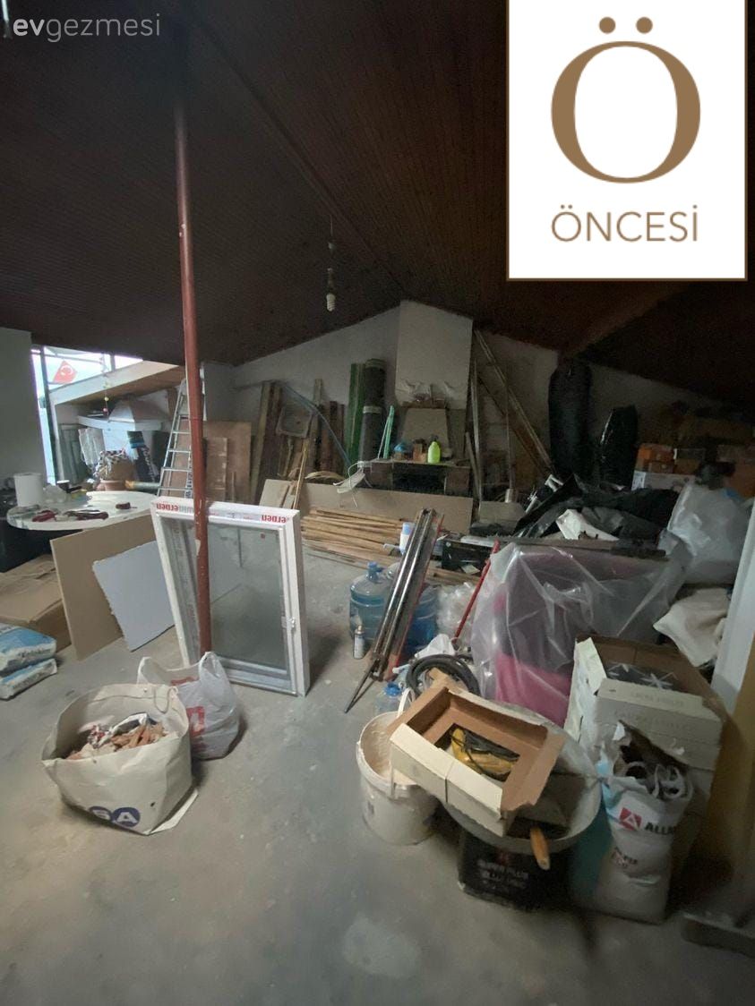 Öncesi&Sonrası: Depo Görevi Gören Çatı Katı Artık Ayrı Bir Yaşam Alanı!