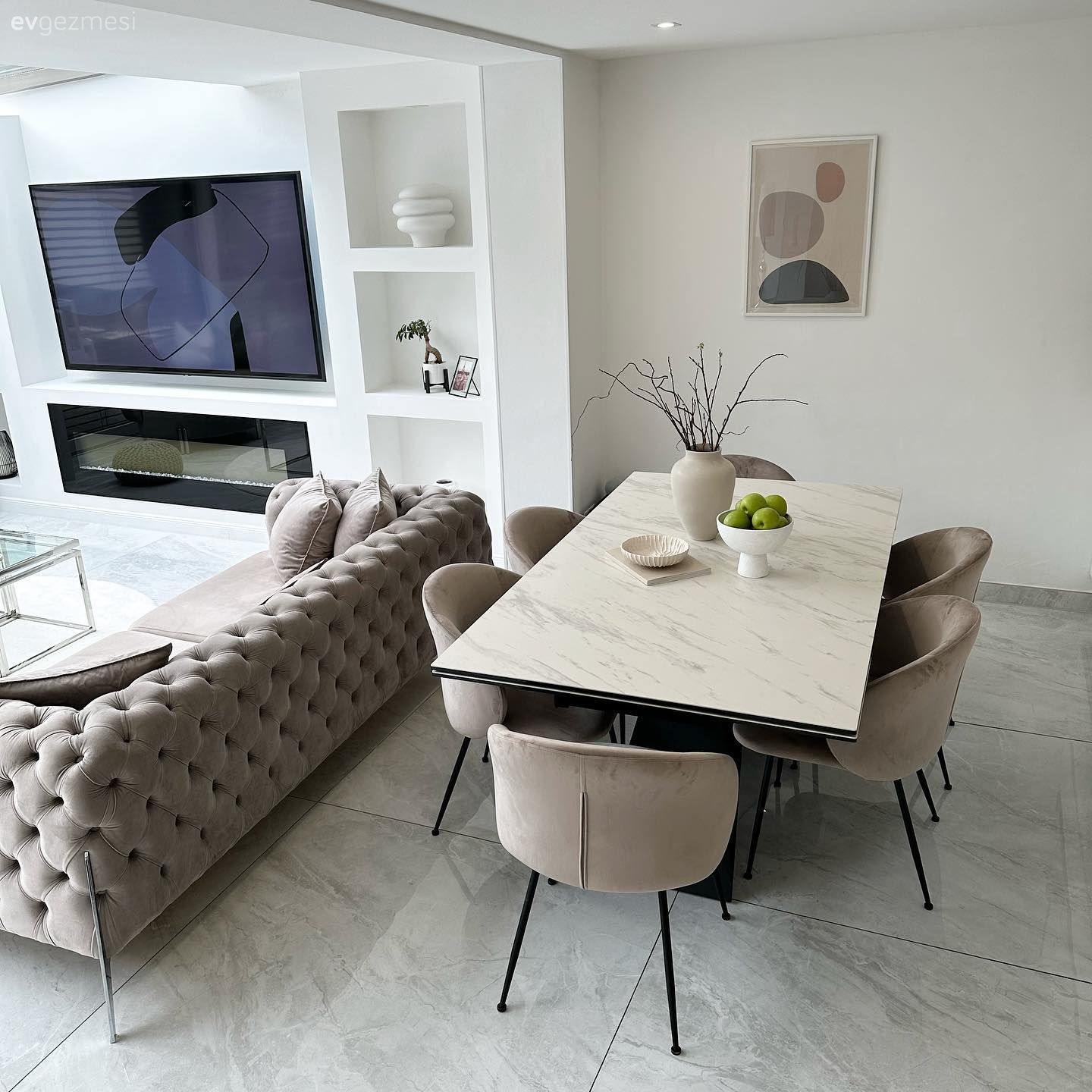 Bu Modern Evde Değişen Banyo ve Yatak Odası Dekora Yenilik Katmış!