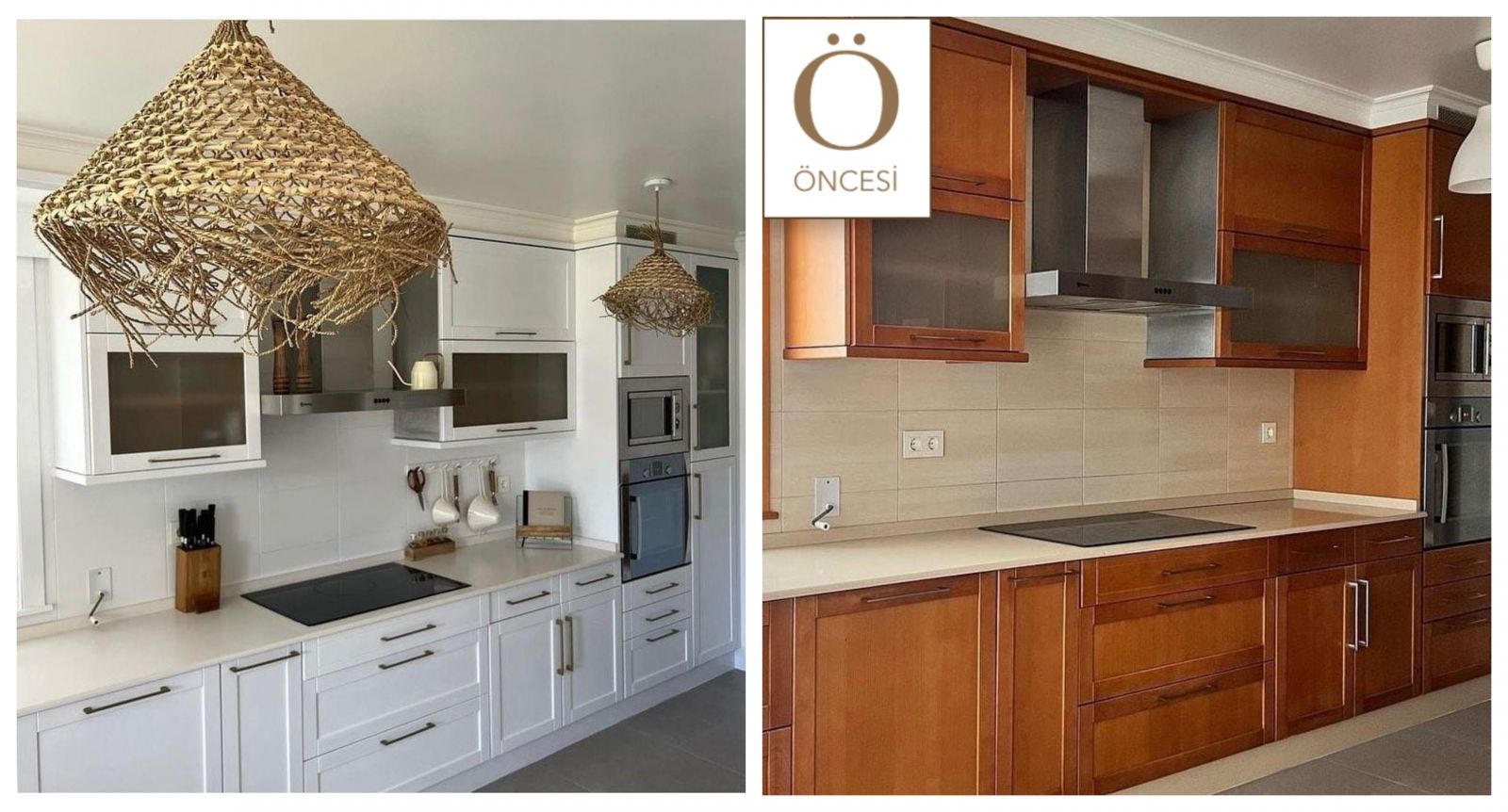 Öncesi&Sonrası: Kahverengi ile Tüm Bağlarını Koparan Bir Mutfak!