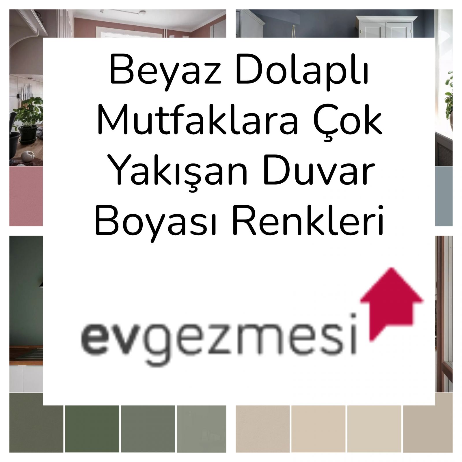 Beyaz Dolaplı Mutfaklara Çok Yakışan Duvar Boyası Renkleri
