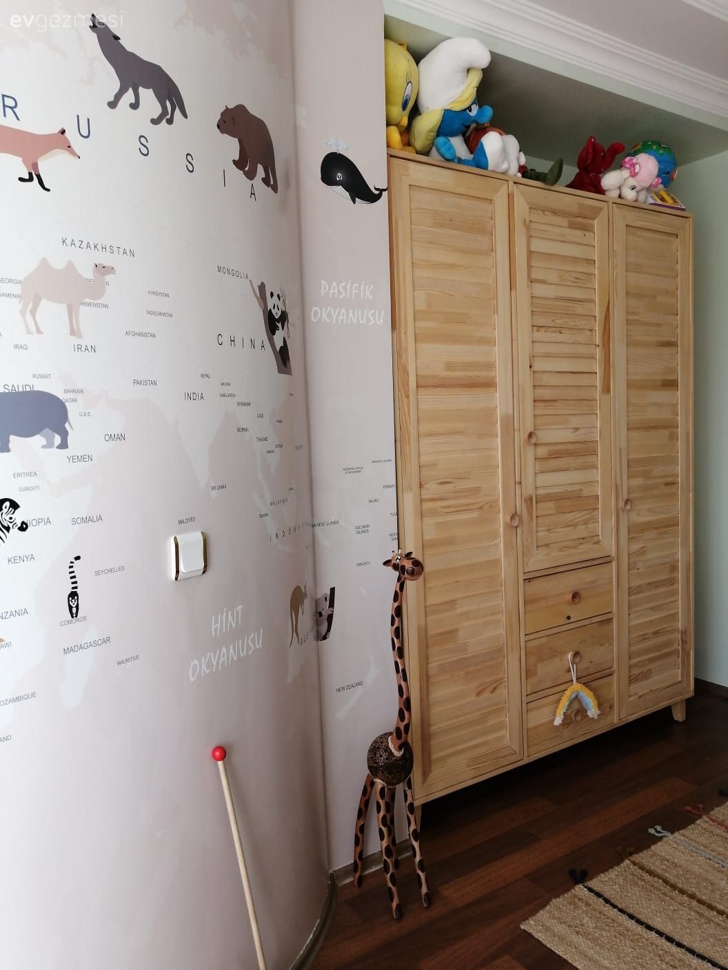 Çocuk Odası, Beyaz, Krem, Çocuk odası duvar dekorasyonu