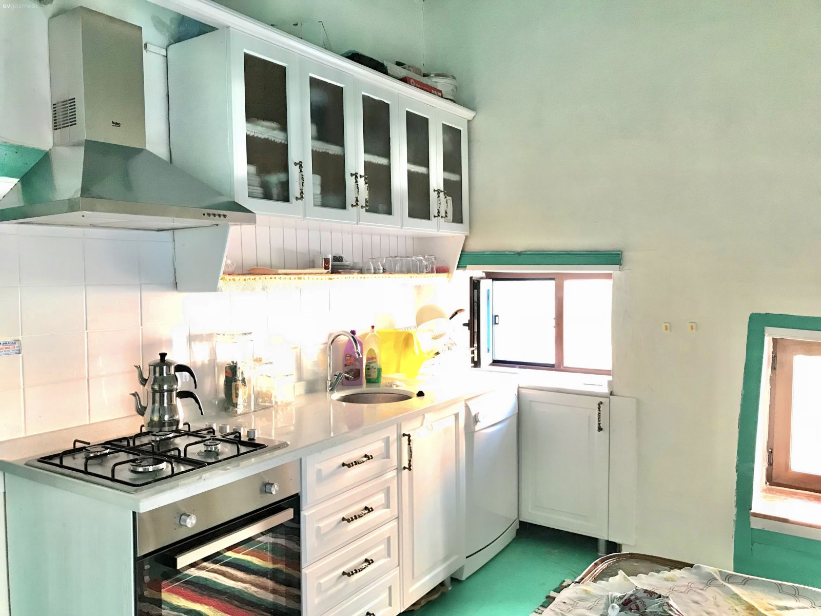 Müstakil Ev, Mutfak, Country mutfak, Beyaz