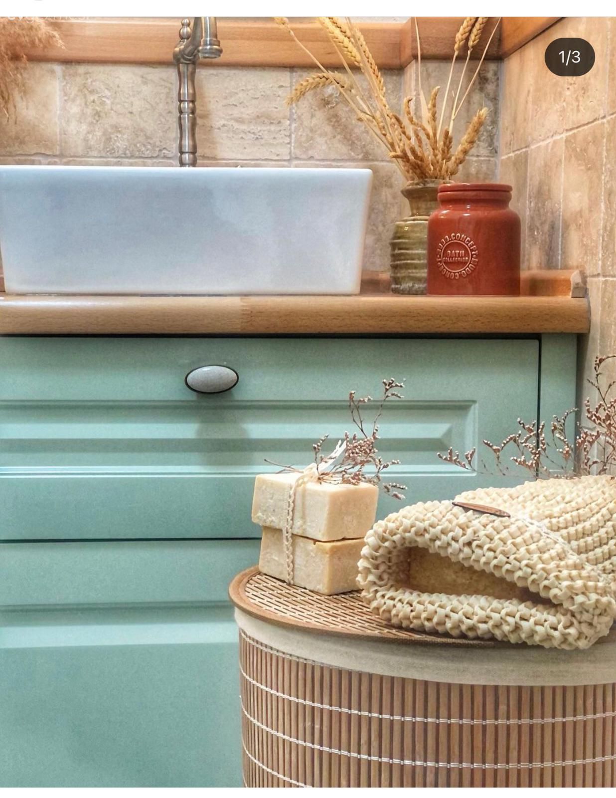 Banyo, Yeşil, Krem, Beyaz, Banyo dolabı, Banyo aksesuarları