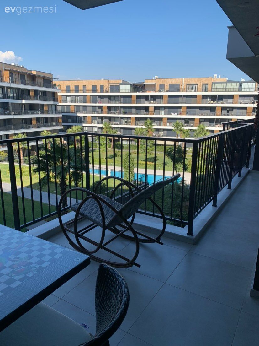 Balkon, Sandalye, Balkon masası, Siyah