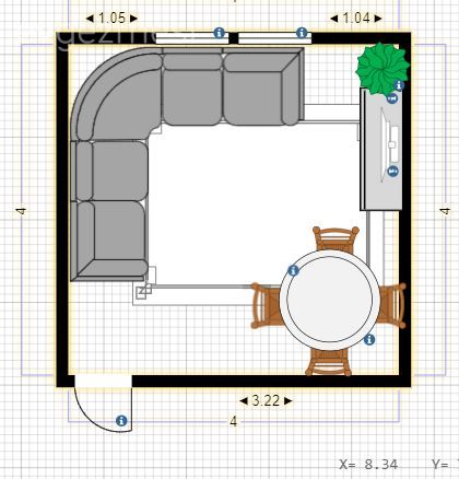 16 Metrekare Kare Salonda Eşya Nasıl Yerleştirilir?