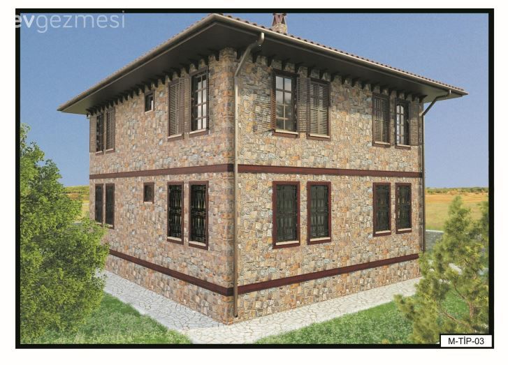 Köy Evi Yapacaklar İçin Bakanlık Onaylı İki Katlı Köy Evi Projeleri!