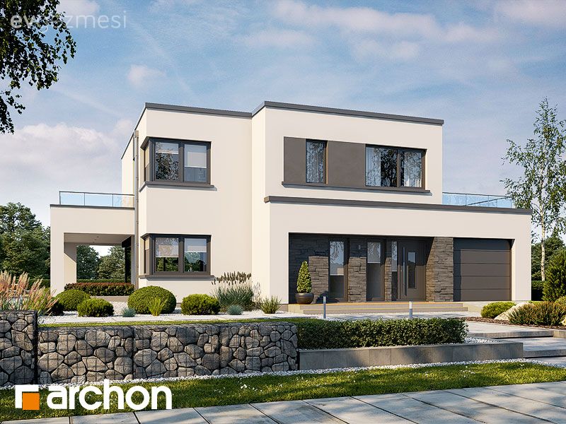 Müstakil Ev Yapacaklar İçin Teraslı Müstakil Ev Planları