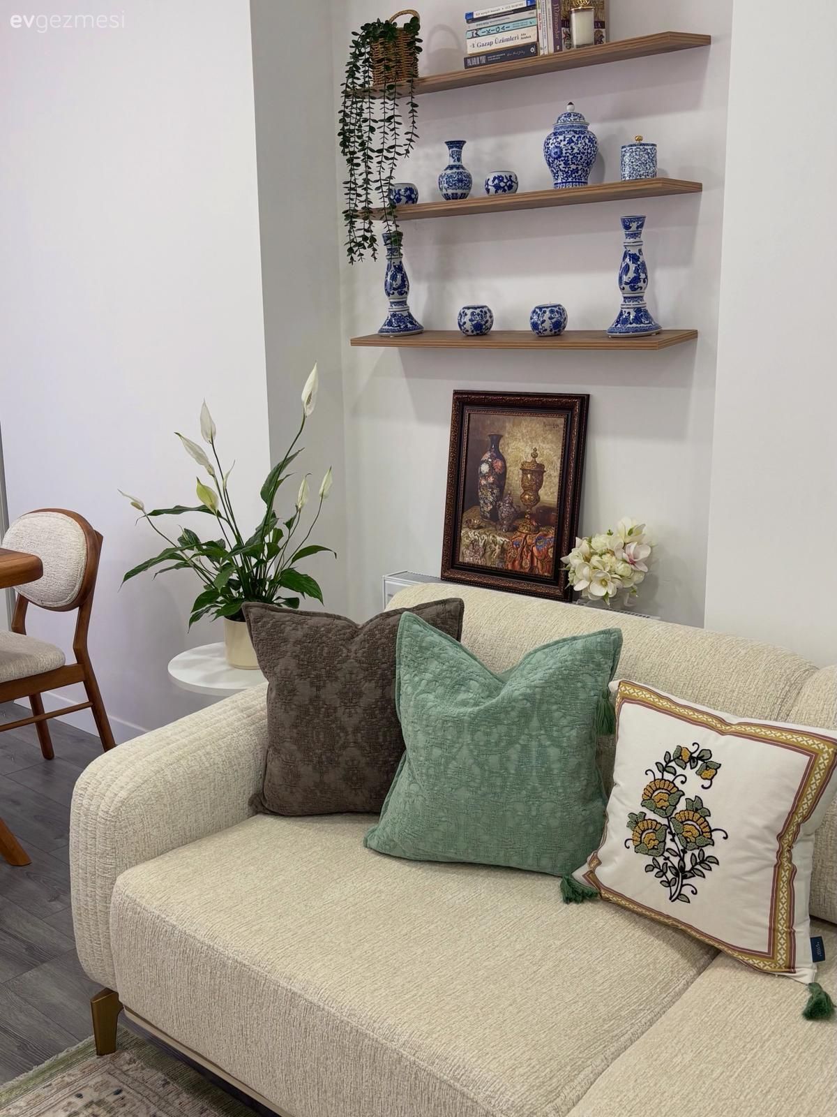 Bu Kocaeli Evinde Büyük Parçalar Modern Detaylar Vintage