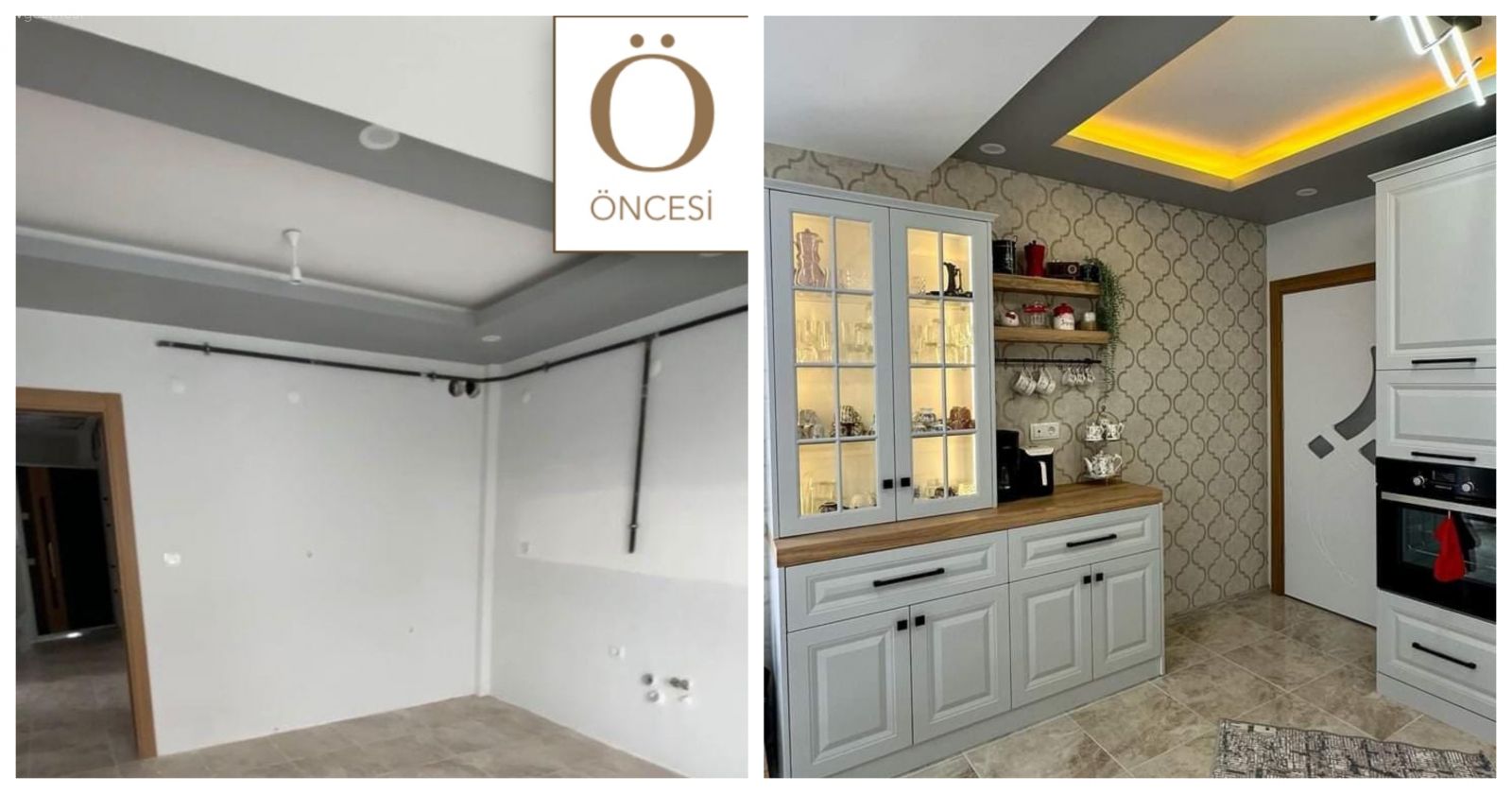 Öncesi&Sonrası: Country ve Klasik Detayları Harmanlayan Bir Mutfak!