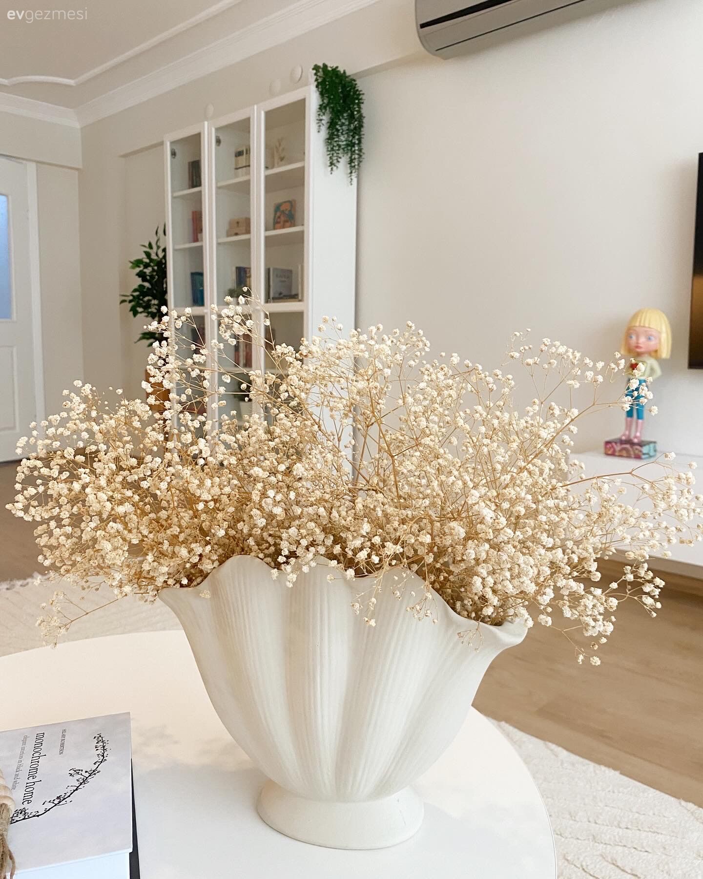 Vitrin, Beyaz, Tv ünitesi, Tv ünitesi aksesuarları, Ev Aksesuar, Vazo, Dekoratif Objeler