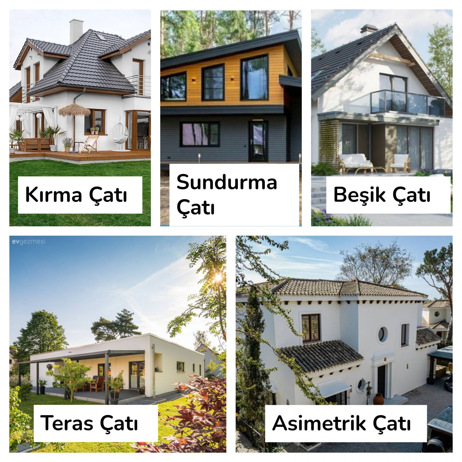 Müstakil Eviniz İçin Seçebileceğiniz Çatı Modelleri