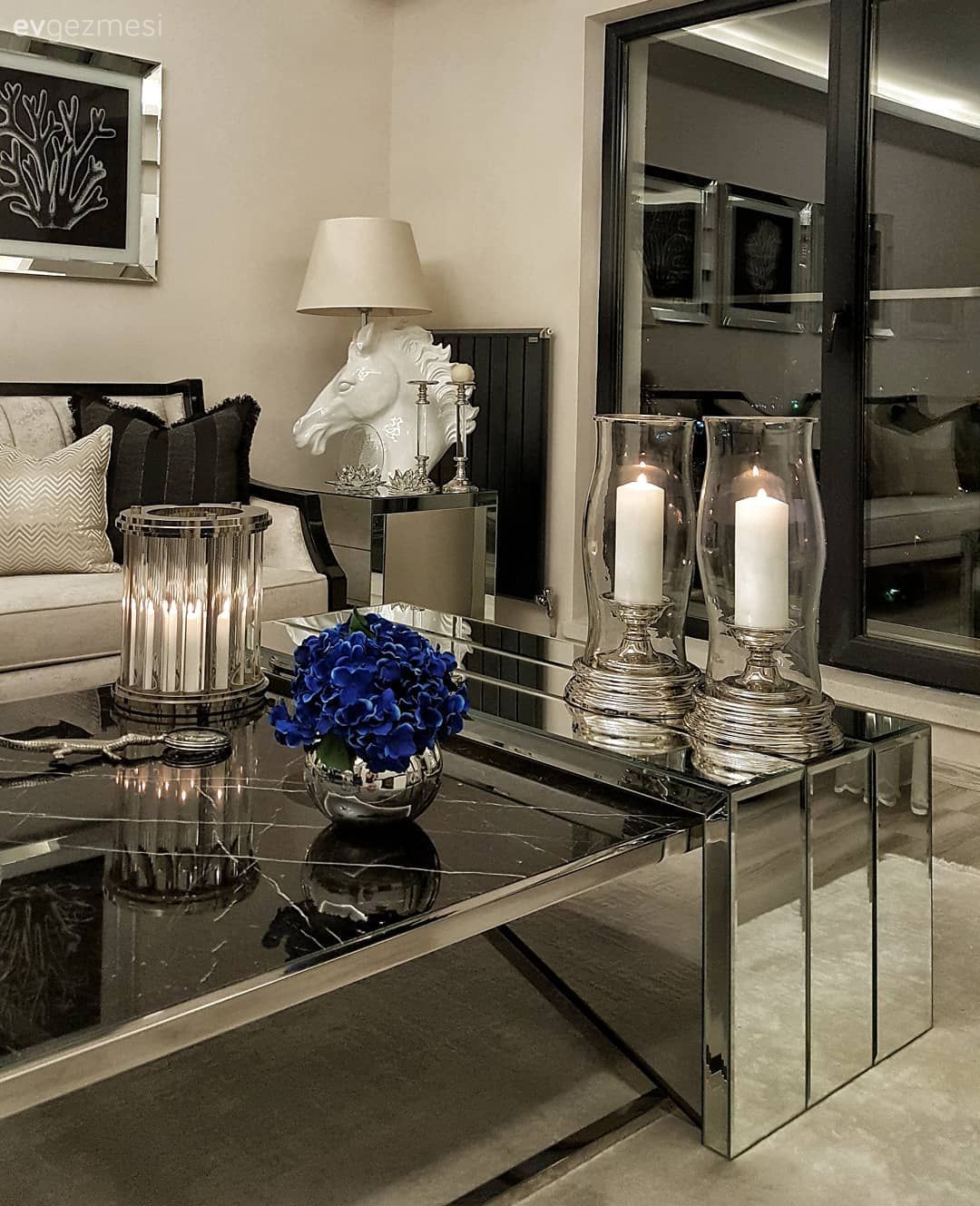 Salon, Beyaz koltuk, Sehpa üstü aksesuarı, Ev Aksesuar, Mumluk