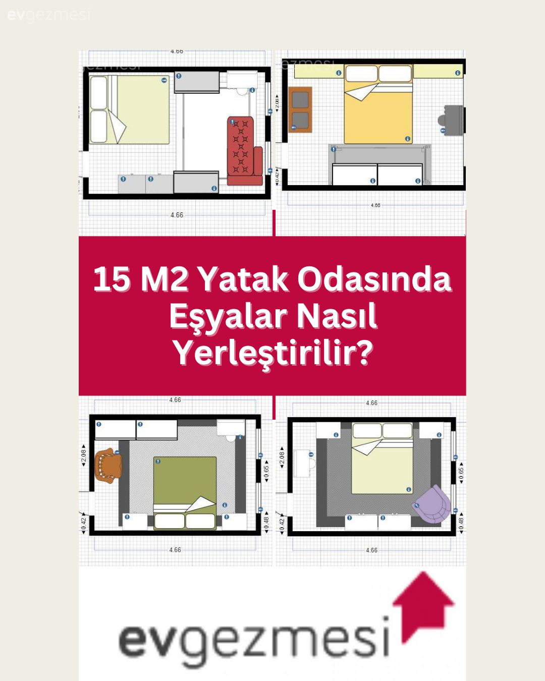 15 M2 Yatak Odasında Eşyalar Nasıl Yerleştirilir?