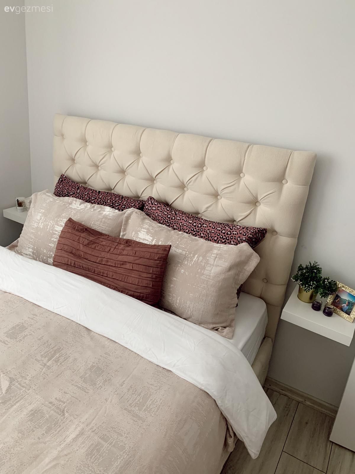 Yatak Odası, Beyaz, Krem, Bej