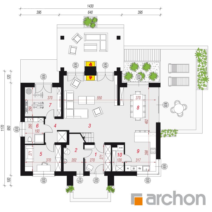 200 M2'lik İki Katlı 4+1 Müstakil Evin İçi ve Planı