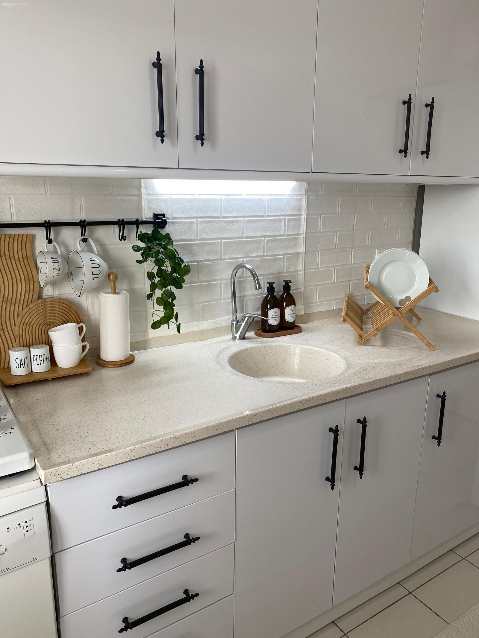 Mutfak, Beyaz, Mutfak aksesuarları, Mutfak tülü, Mutfak perdesi