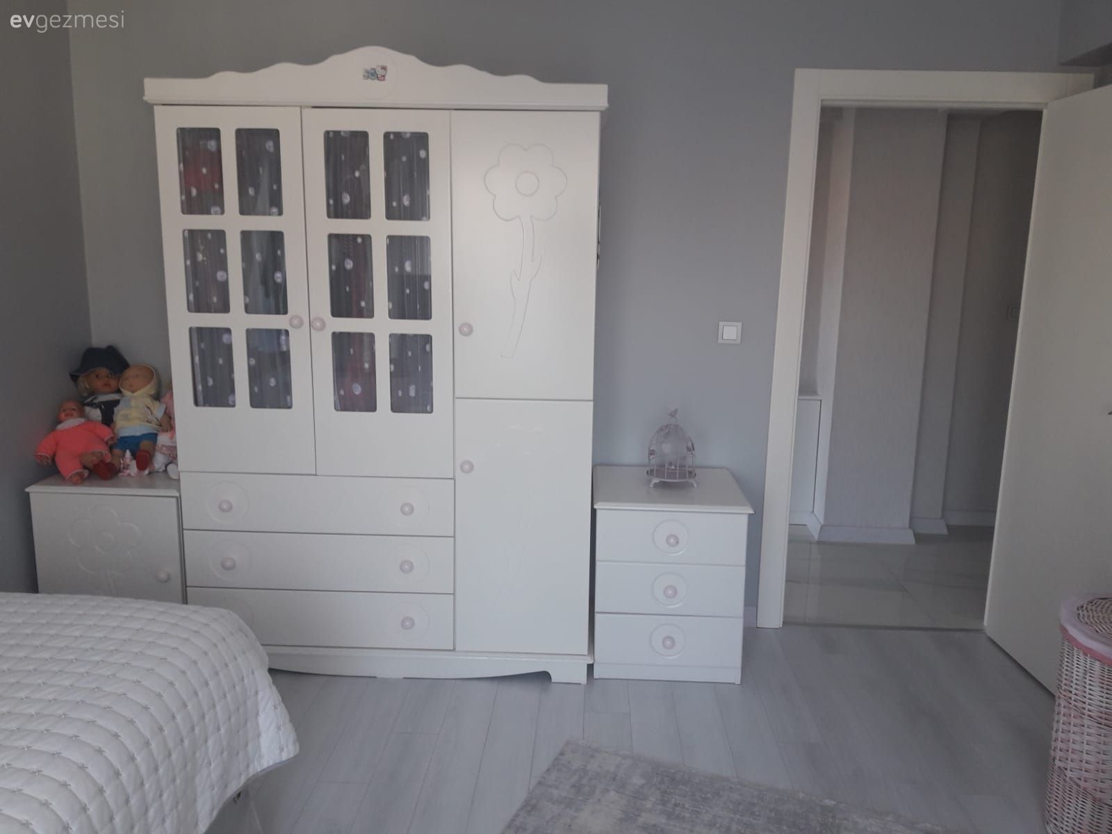 Çocuk Odası, Beyaz, Gardrop, Yatak Odası, Komodin