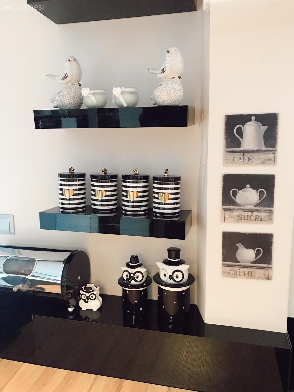 Mutfak rafı, Mutfak, Beyaz, Siyah, Mutfak aksesuarları