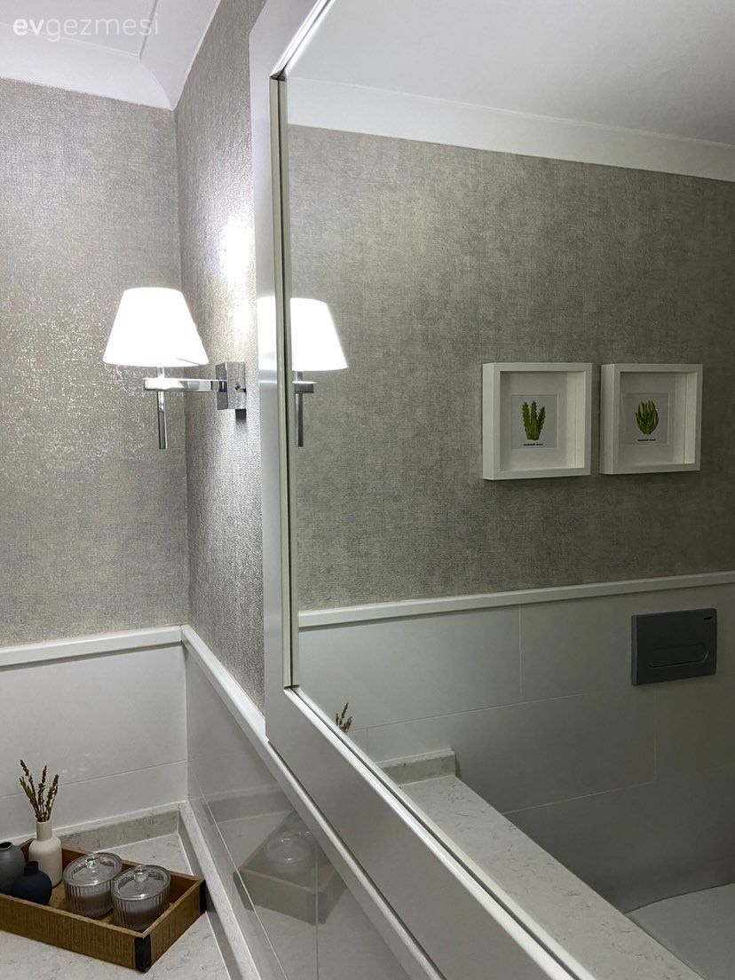 Banyo aksesuarları, Banyo, Aplik, Aydınlatma, Beyaz