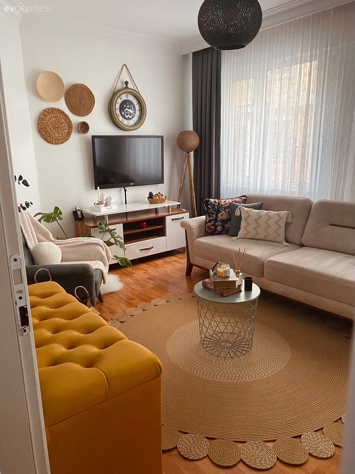 Bu Bohem Evde Renklerin Uyumu Tam Ayarında