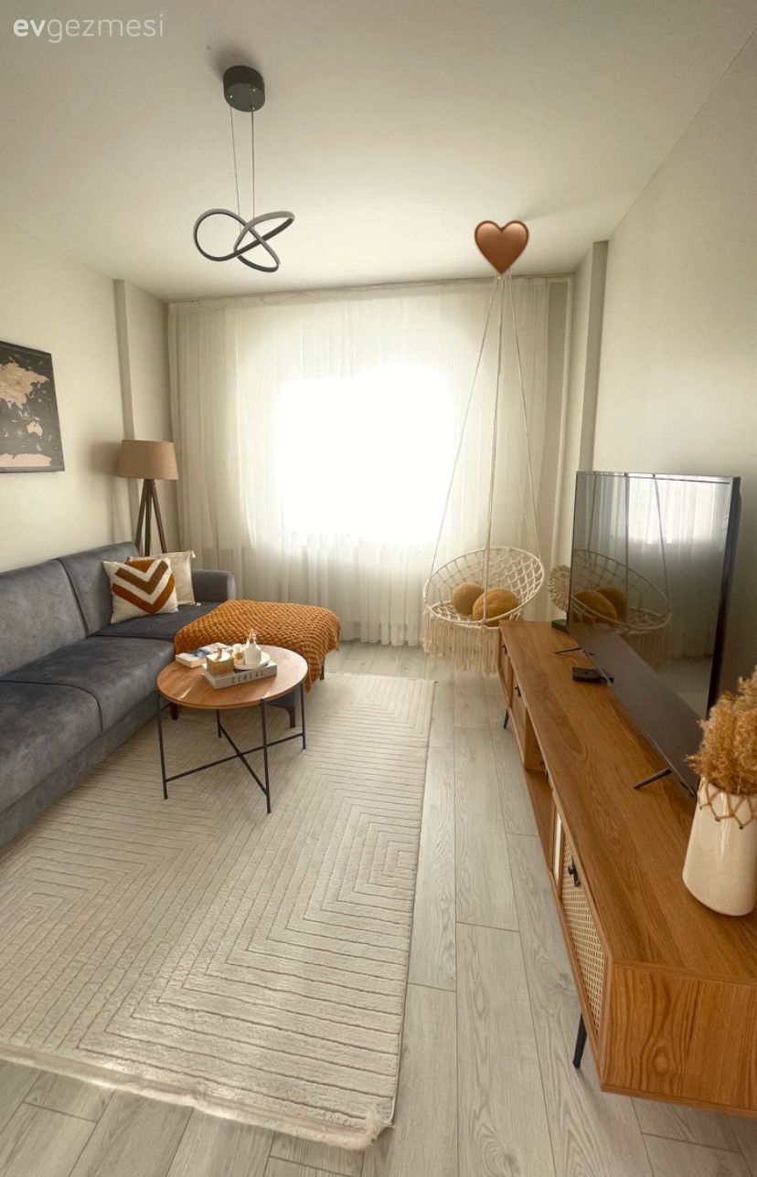 Bu TOKİ Evinde Mutfakla Birleşen Balkon Alanı Genişletmiş