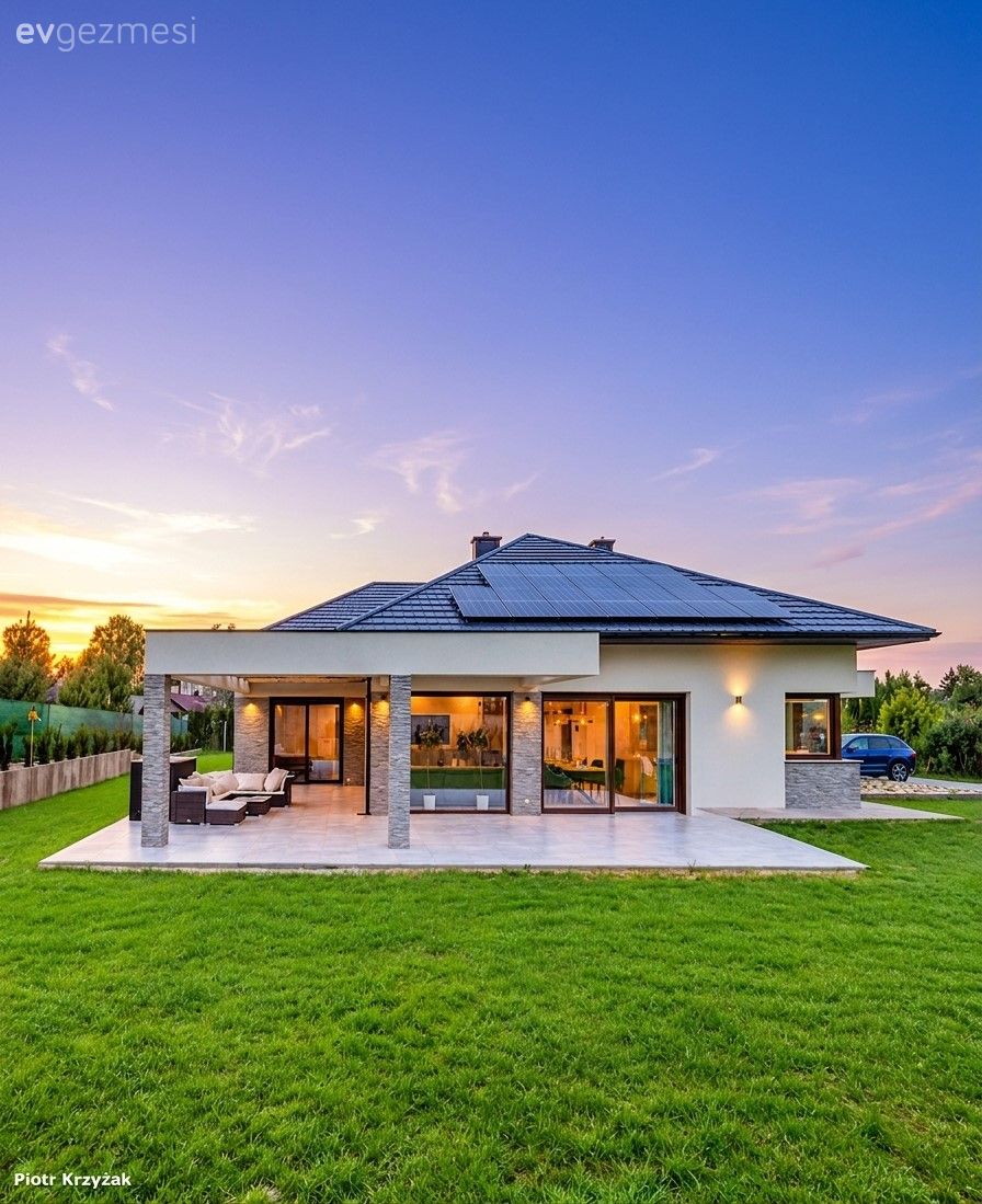 Müstakil Ev Yapacaklara 190 M2'lik Tek Katlı Modelin İçi ve Planı