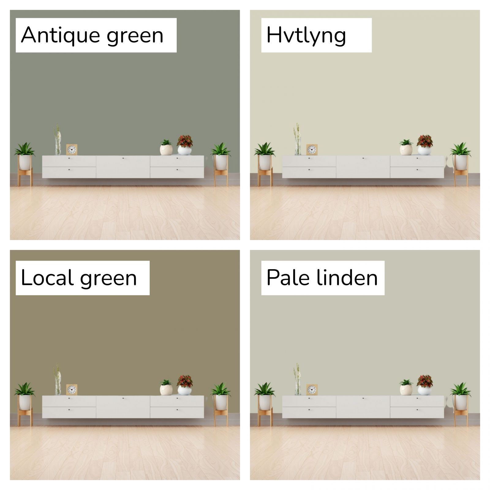 Boya Markalarının Kartelalarından Yeşil Duvar Boyası Tonları!