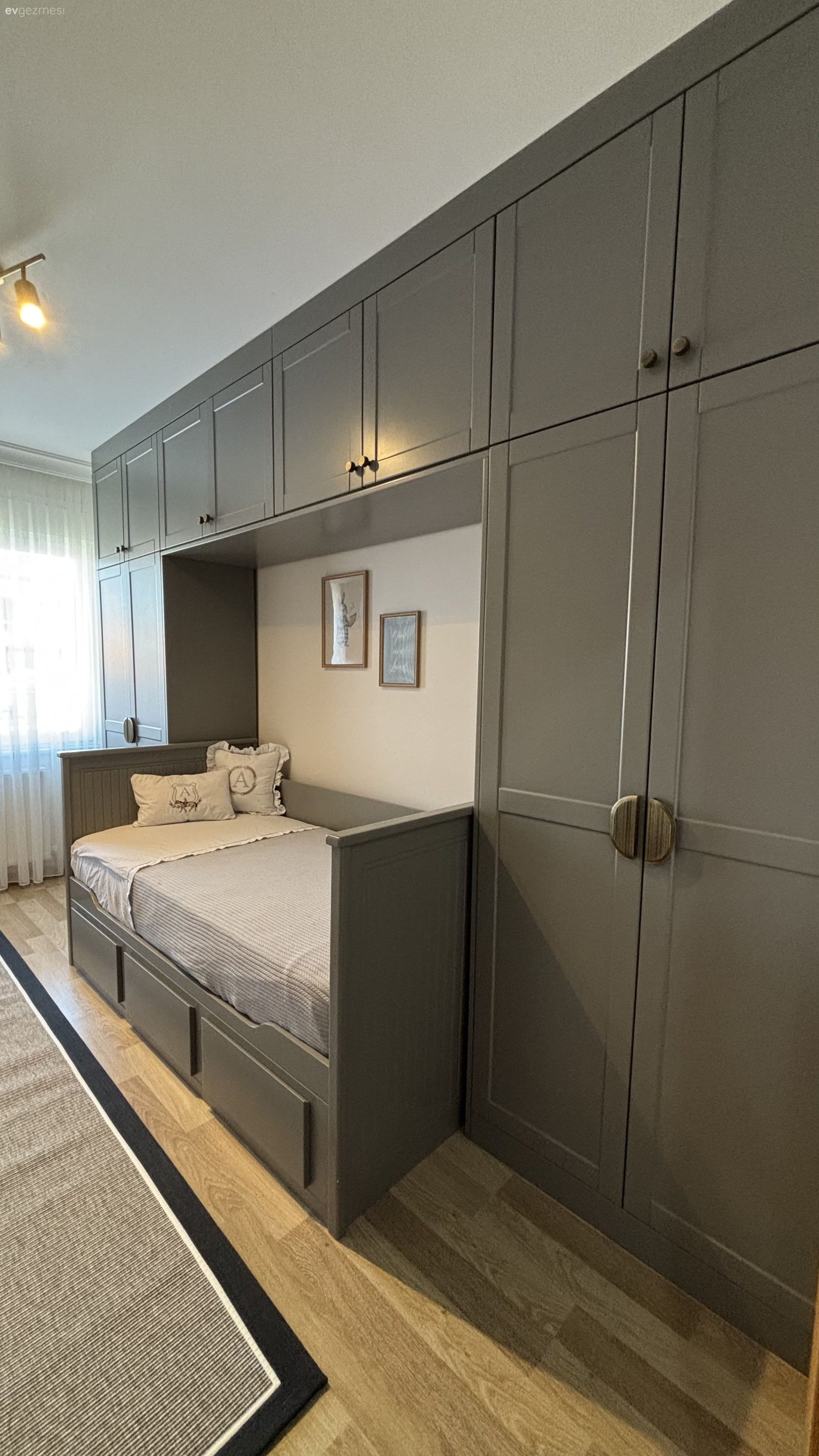 Çocuk Odası, Gri, Özel yapım dolaplar, Dolap, Shaker kapaklı dolaplar, Mutfak, Çocuk odası halısı