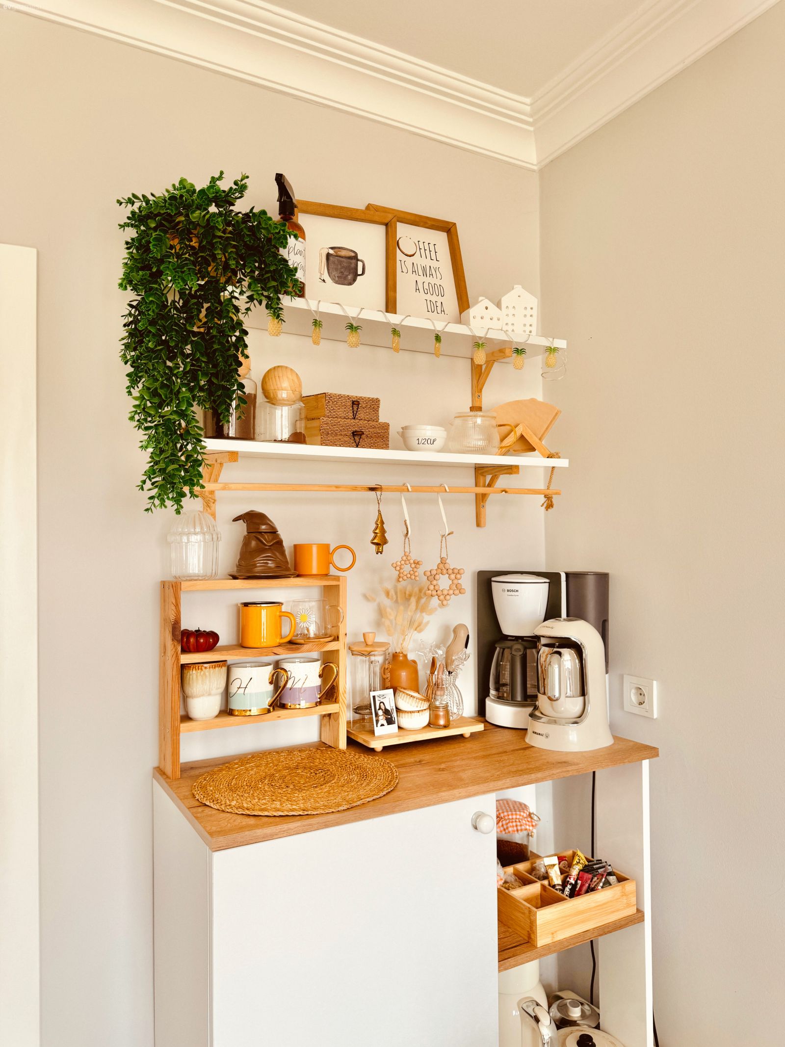 Kahve köşesi, Mutfak rafı, Mutfak, Mutfak aksesuarları