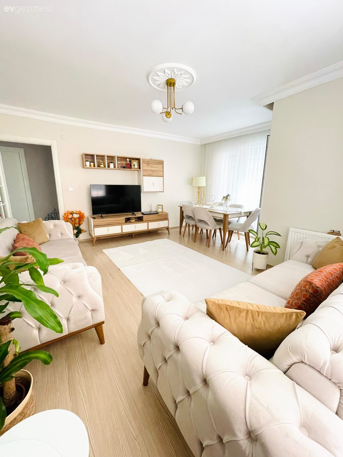 Sıcak Tonlar Bu İstanbul Evine Tüm Neşesini Katmış!