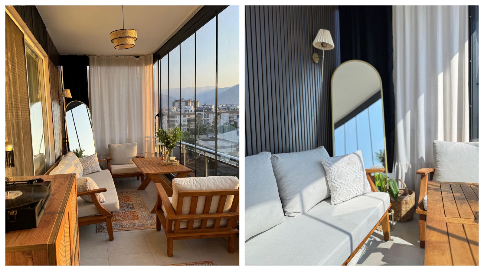 Antalya'daki Bu Balkonda Farklı Ruha Sahip Parçalar Bir Arada