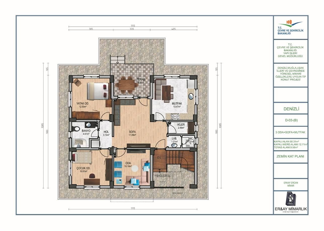 Köy Evi Yapacaklar İçin Bakanlık Onaylı İki Katlı Köy Evi Projeleri!