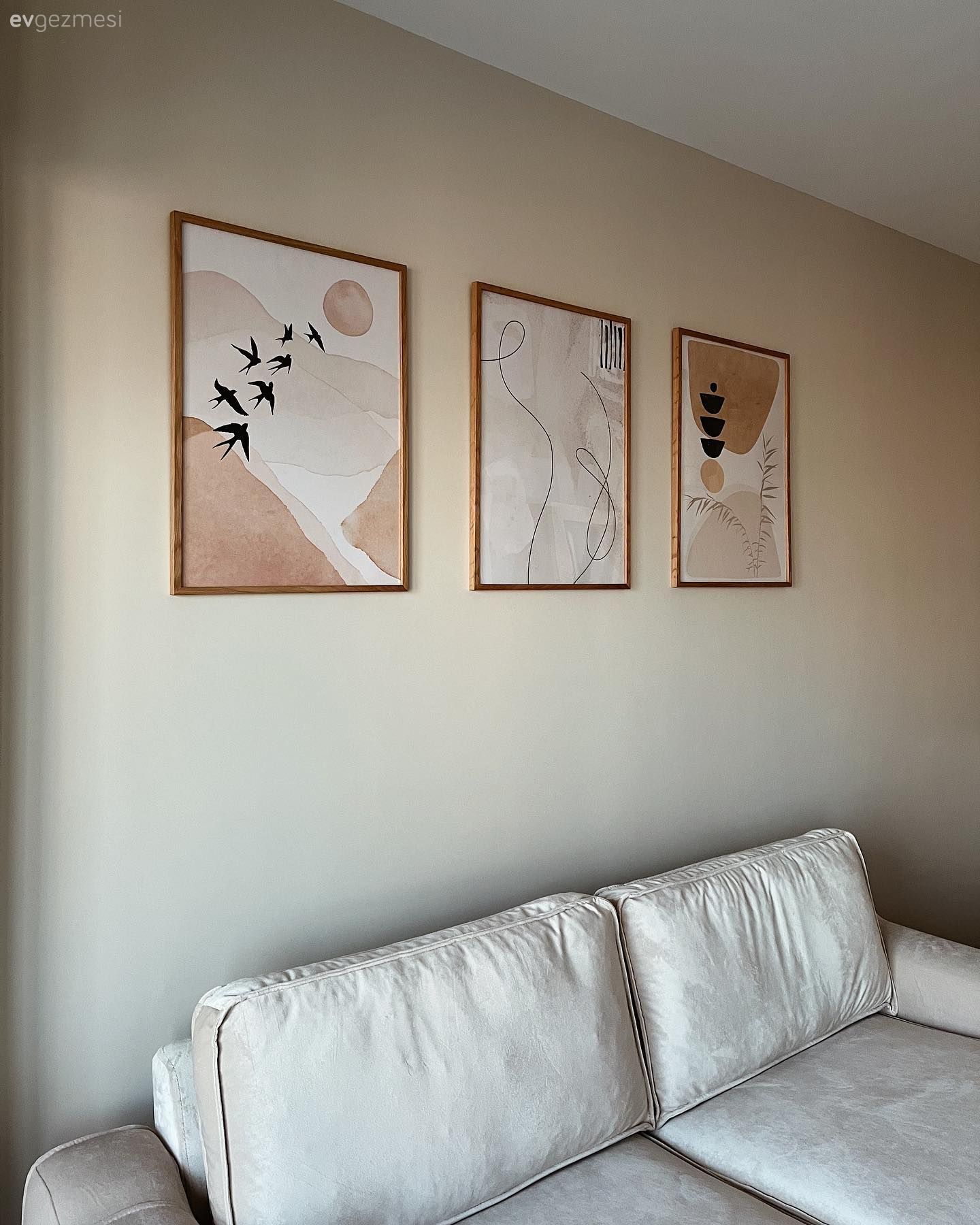 Tablo, Duvar dekorasyonu, Krem, Beyaz, Bej, Koltuk takımı