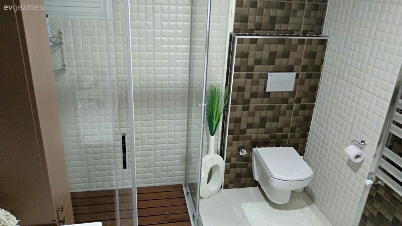 Banyo, Kahverengi, Beyaz, Banyo seramikleri