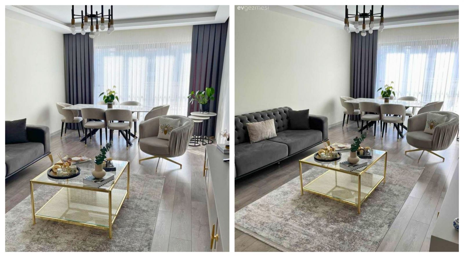 Bu Bursa Evi Cam ve Altın Yansımalarını Az ve Öz Şekilde Kullanmış