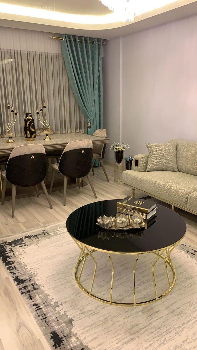 Salon, Modern, Vizon, Turkuaz, Koltuk takımı, Berjer, Orta sehpa, Sehpa, Halı, Salon halısı, Sandalye, Yemek masası