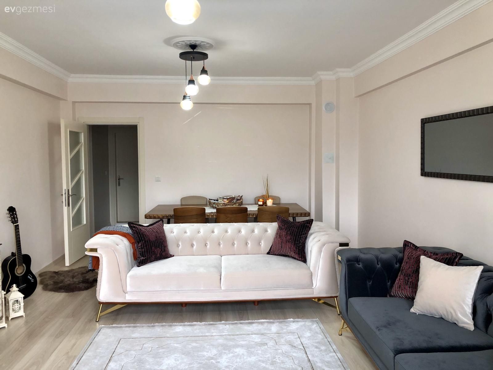 Beyaz Koltuk Kombinleri: Sitemizdeki Evlerden Örnekler