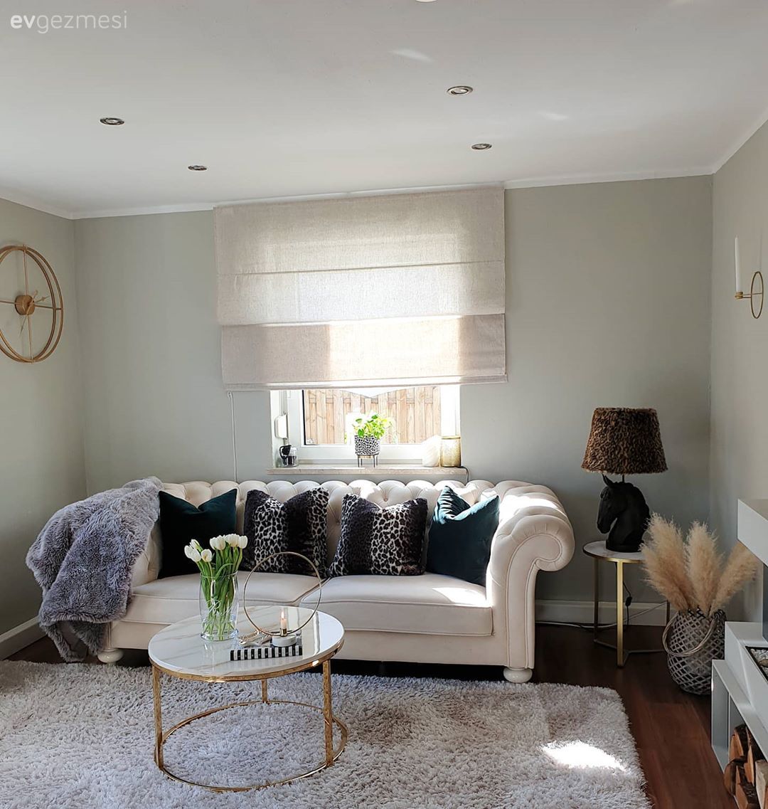 Salon, İskandinav, Beyaz, Bej, Gri, Yeşil, Koltuk takımı, Kırlent, Ev tekstili, Yan sehpa, Sehpa, Abajur, Aydınlatma, Orta sehpa, Metal ayaklı sehpa, Yuvarlak sehpa, Vazo, Ev Aksesuar, Pampas otu, Halı, Salon halısı, Shaggy halı