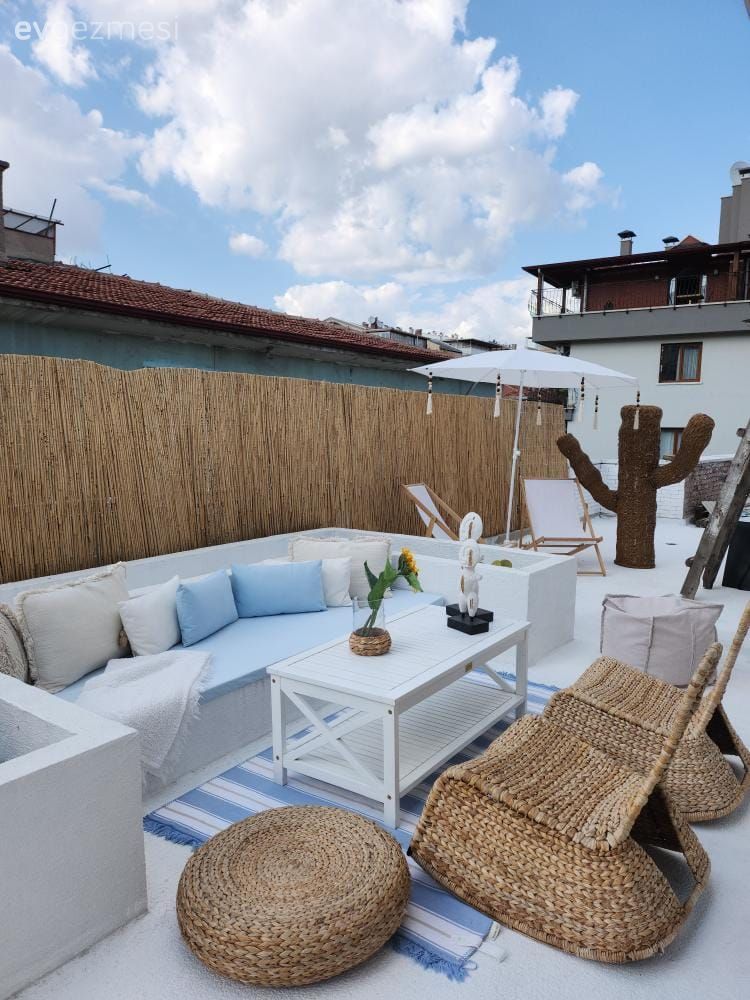 Ankara'da Olsa da Sahil Havası Estiren Bu Ev Değişimiyle Boyut Atlamış!