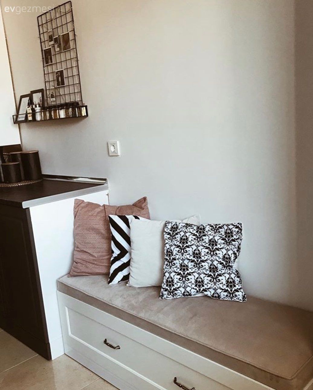 Beyaz, Ev bitkisi, Mutfak köşesi, Mutfak, Sedir, Kırlent, Ev tekstili, Makrome