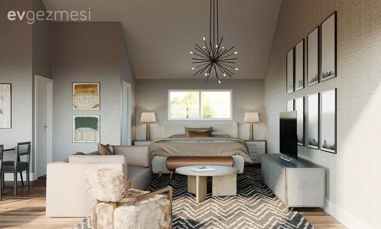 Yatak Odasında TV Nereye Yerleştirilmeli: 4 Fikir ve İpucu