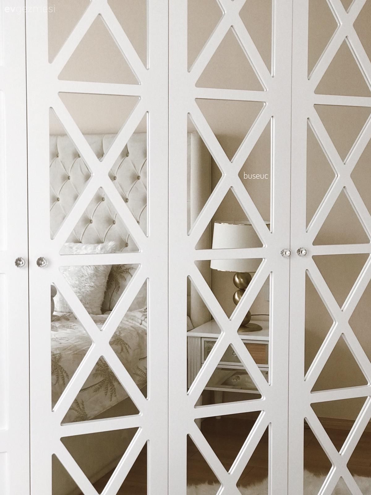 Beyaz, Gardrop, Yatak Odası, Kapitone yatak başlığı, Abajur, Aydınlatma