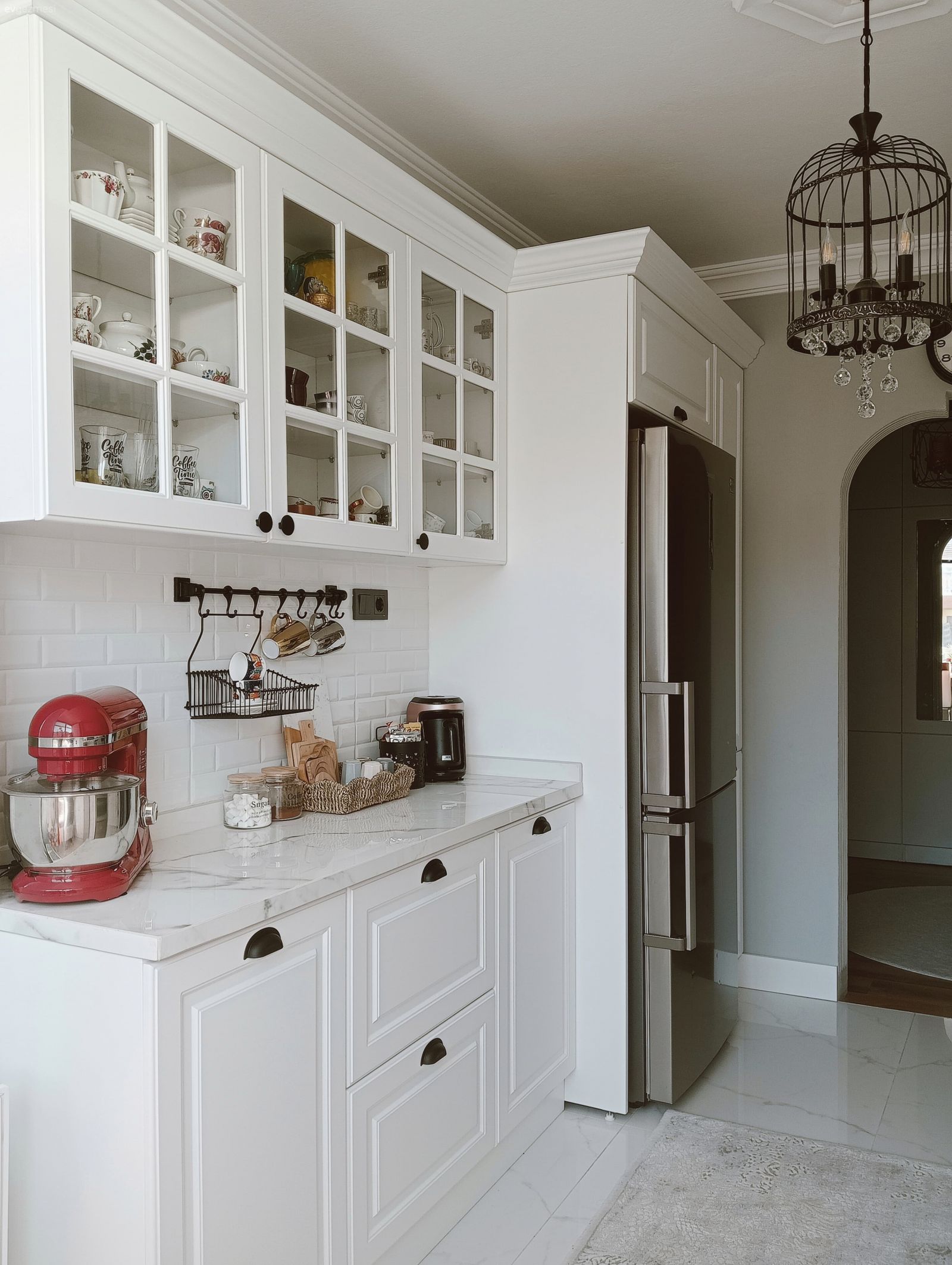 Koridor Tipi Bu Rize Mutfağında Country Stil Buram Buram!