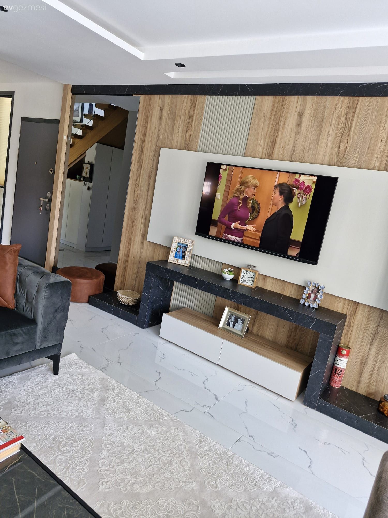 Tv ünitesi, Tv ünitesi aksesuarları, Ev Aksesuar, Ahşap Mobilya, Siyah, Gri, Antrasit  