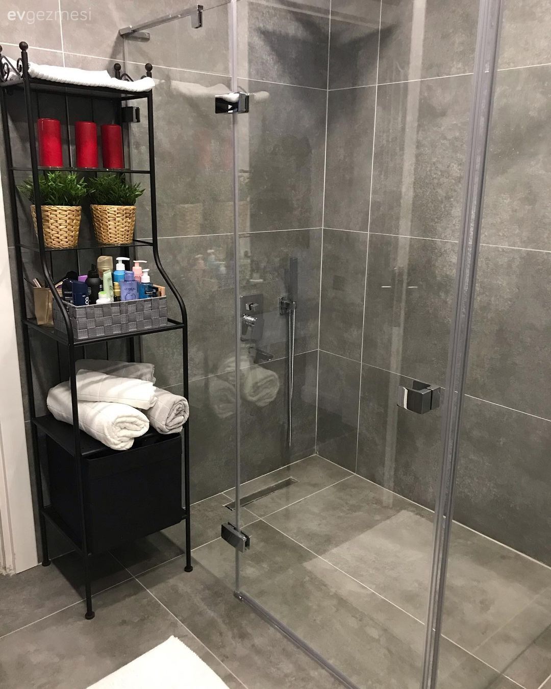 Duşakabin, Banyo, Beyaz, Antrasit  , Siyah, Banyo rafı