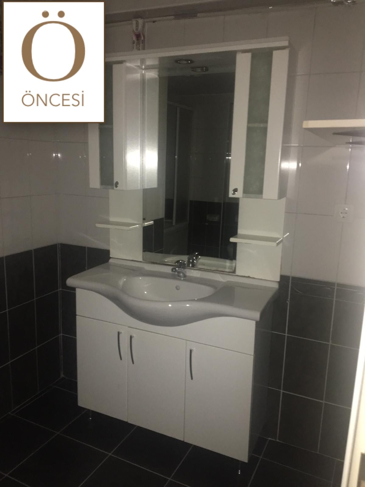 Öncesi&Sonrası:  Antrasit Tonuyla Karizmatik Görünüm Kazanan Banyo