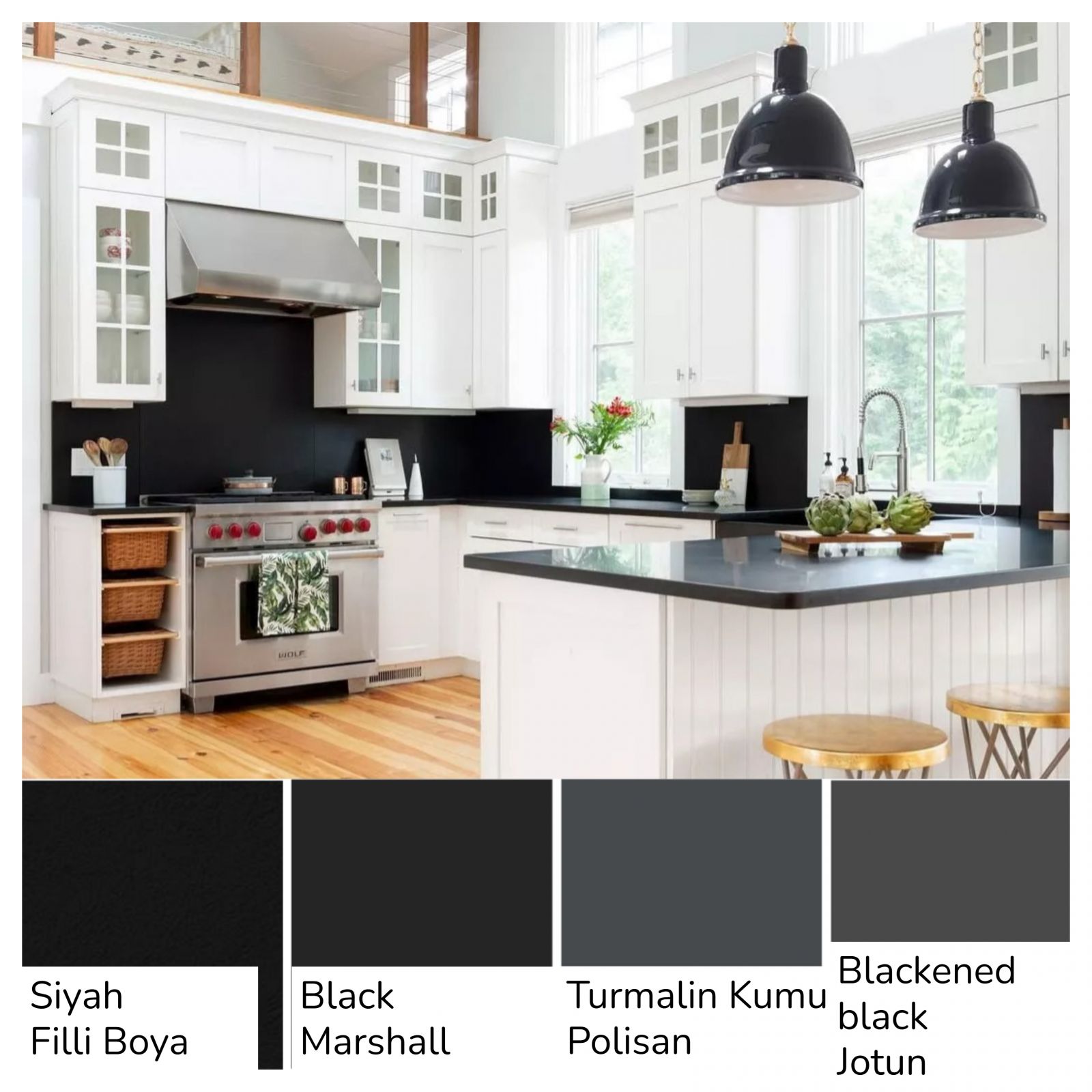 Beyaz Dolaplı Mutfaklara Çok Yakışan Duvar Boyası Renkleri