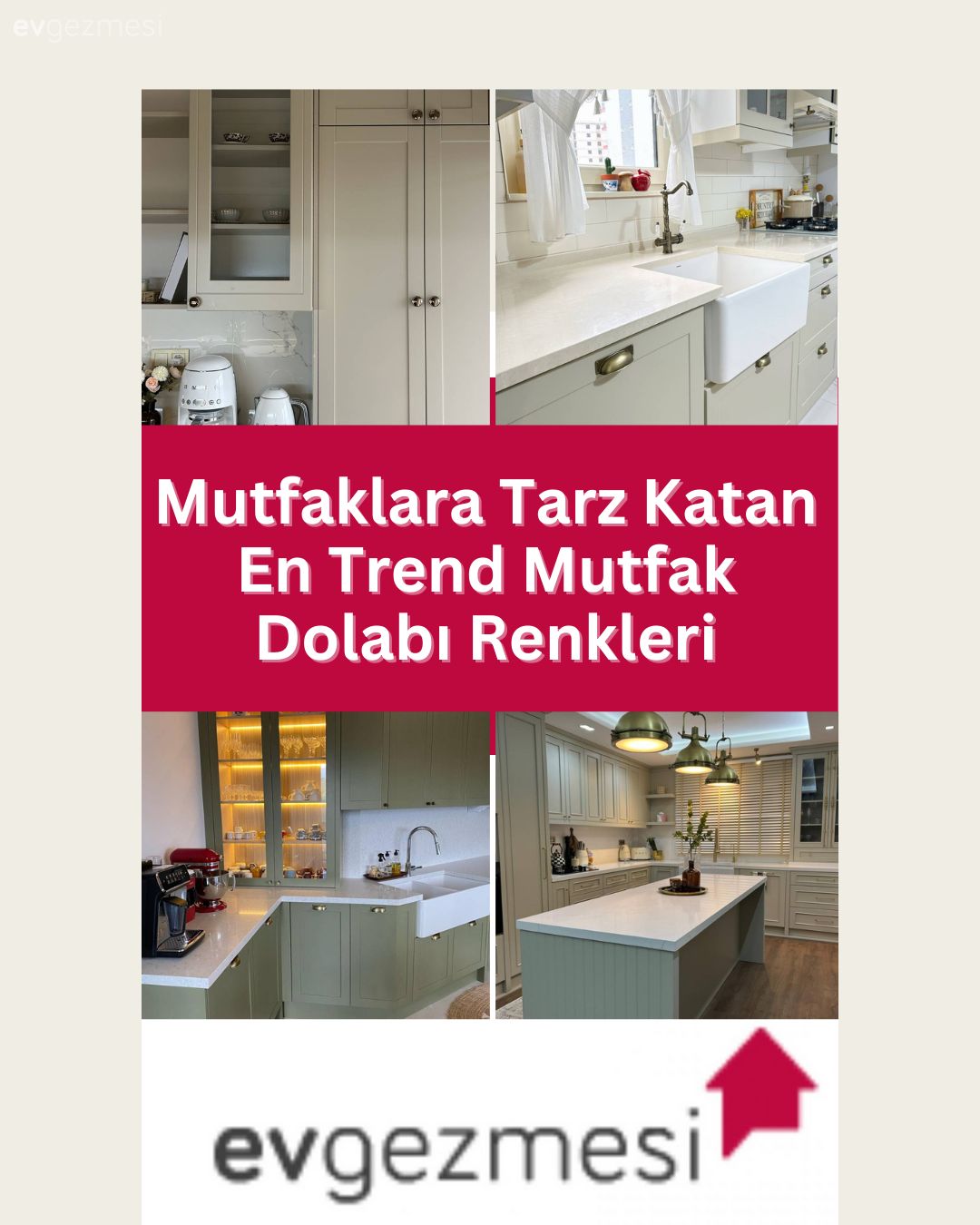Mutfaklara Tarz Katan En Trend Mutfak Dolabı Renkleri